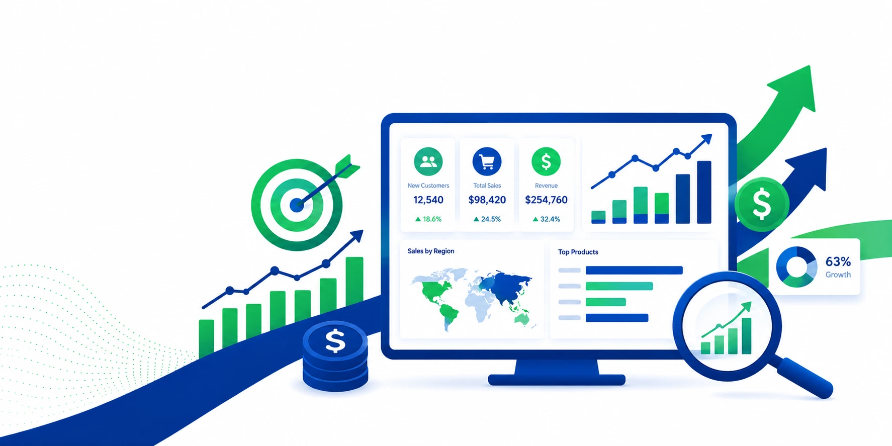 Unified ERP and financial reporting interface for a multi-unit manufacturing business